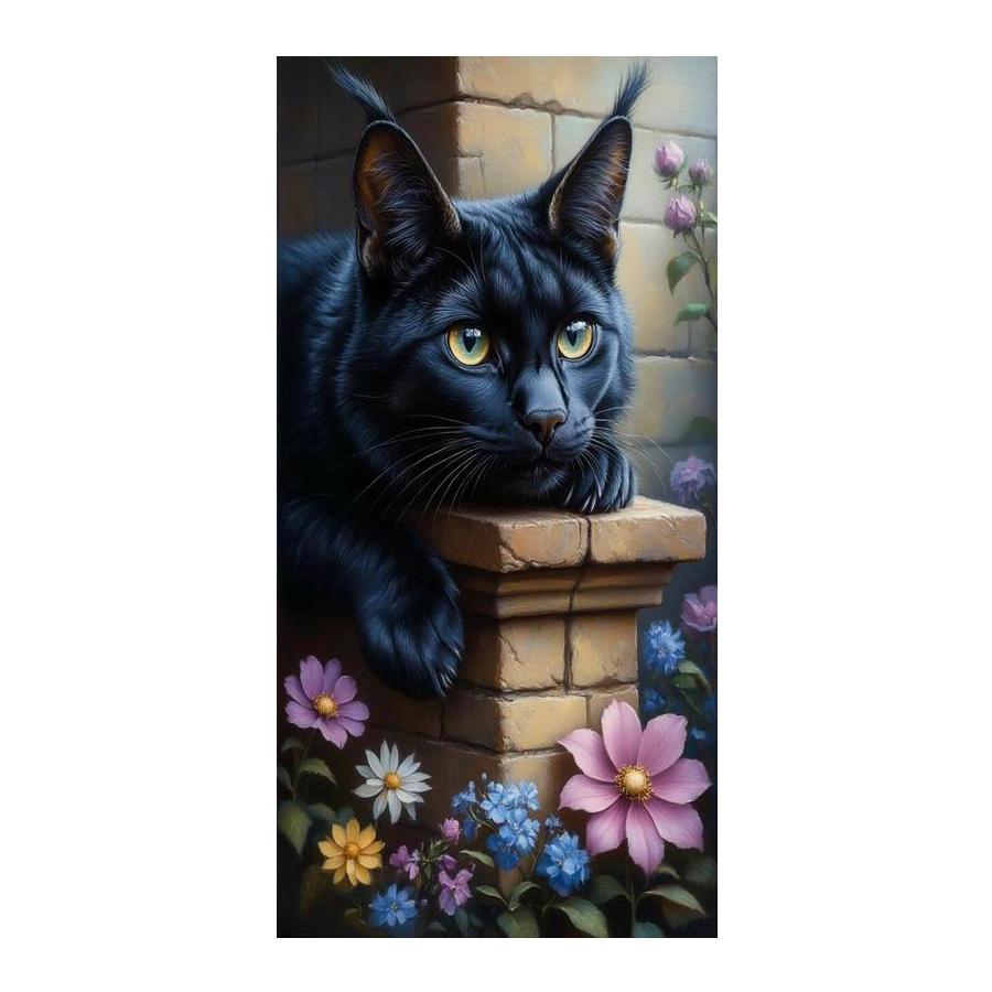 Black and White Cat Large Size Diamond Painting New Collection Pet Animals Diy Full Square Round Drill Rhinestone Embroidery Mosaic Cross Stitch Kits