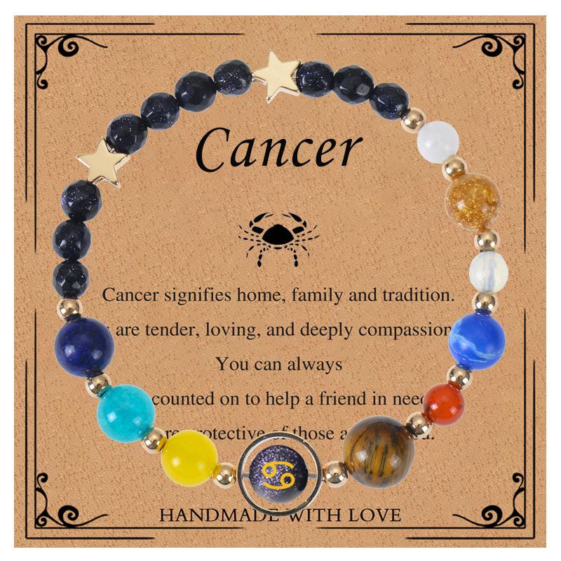 JYL TS Bracelet Name  Acrylic Beads Celebrates Individuality & Blessings Cancer-Cancer