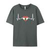 Lebanon Heartbeat Lebanese Flag Crazy T Shirt Fashion Labrador Retriever Heartbeat Pure Cotton Unisexs Tops Tees Casual Sweatshirts