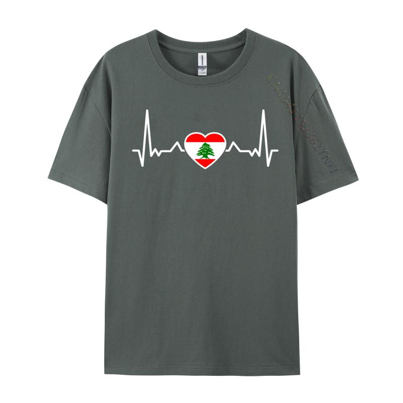 Lebanon Heartbeat Lebanese Flag Crazy T Shirt Fashion Labrador Retriever Heartbeat Pure Cotton Unisexs Tops Tees Casual Sweatshirts