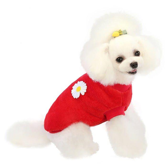 Pull pour chien - izefia - gilet corail - doux en polaire - lavable en machine - taille xl