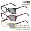Neue intelligente fototrope Lesebrille Unisex Mode Quadratischer Rahmen Blaulichtfilternde High-Definition-Alterssichtbrille