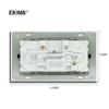 EIOMR EU European Standard Wall Mounted Power Socket Flame Retardant PC Panel with USB 5V 2A and Type C Power Plug Home Socket