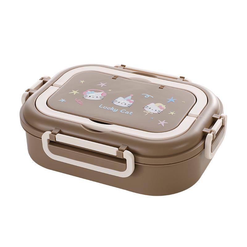 304 Stainless Steel Insulated Bento Box - Microwave Safe for Work, School & Kids