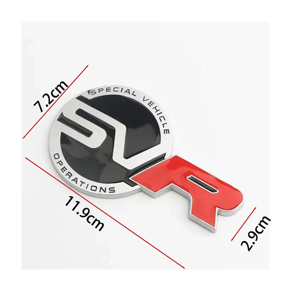 3D kovové logo SVR emblém zadní části kufru auta, samolepka na přední masku chladiče pro Range Rover Discovery, Defender, EVOQUE, příslušenství