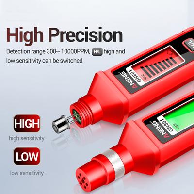 ANENG GN801 Gasempfindlicher Halbleiterdetektor 300 ~ 10000 PPM Gasleckanalysator, brennbares Messgerät