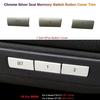 For BMW 5 Series F10 F07 Car Door Seat Mermory Switch Button Covers Sticker Trim