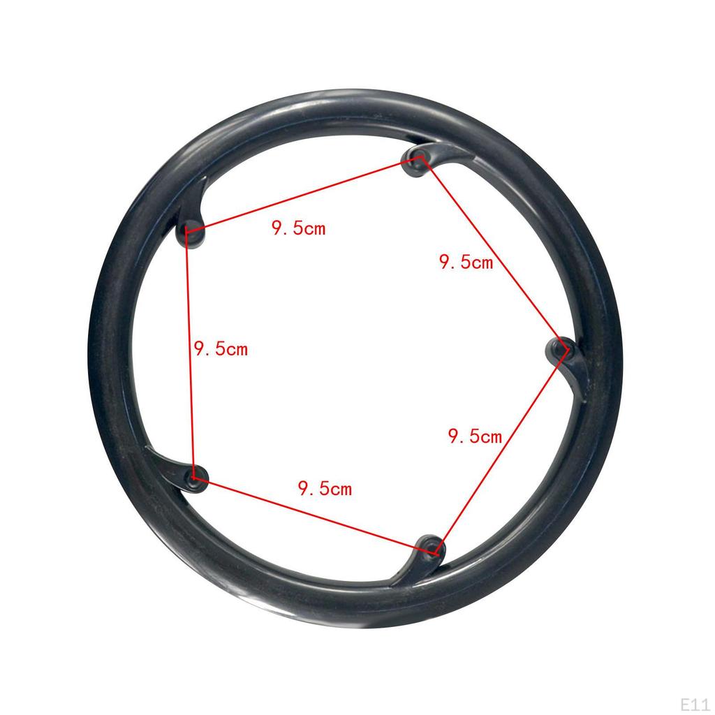 Bicycle Chain Guard Cover for Chainring and Crankset, Resin Wheel Protector MTB