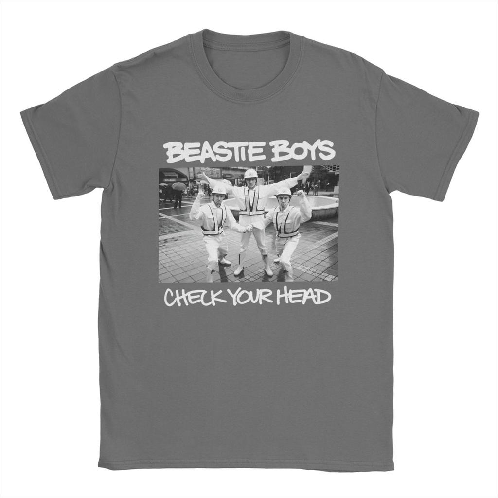 Men T-Shirts Beastie Boys Funny 100% Cotton Tees Short Sleeve T Shirt Crewneck Tops Summer
