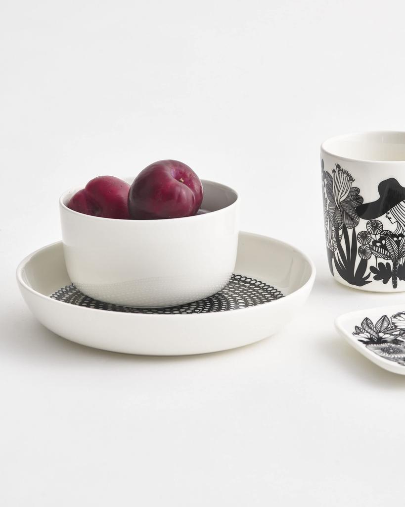 Marimekko Bowl, 12.5cm, 500ml, Deep Bowl, Oiva, White, 68378 068378 100