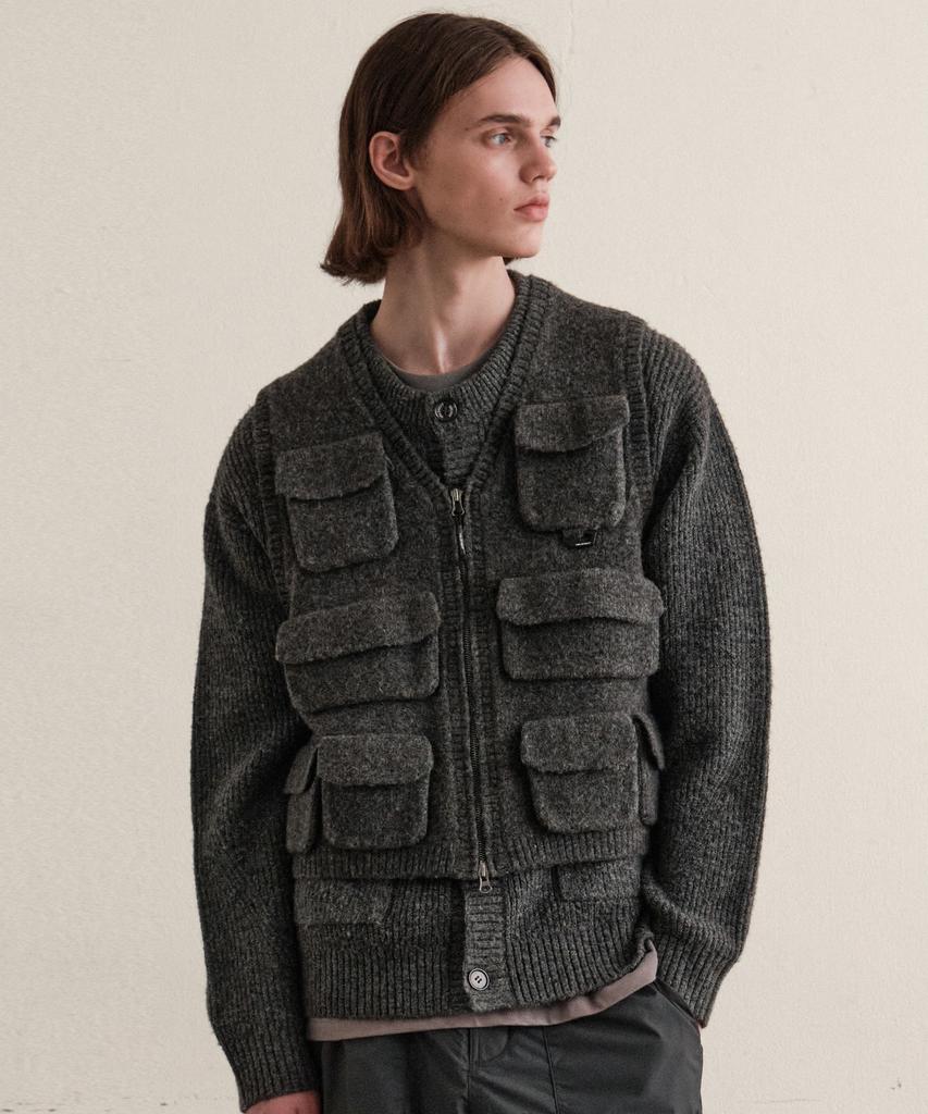 Helement Brighton Knit Vest (Charcoal)