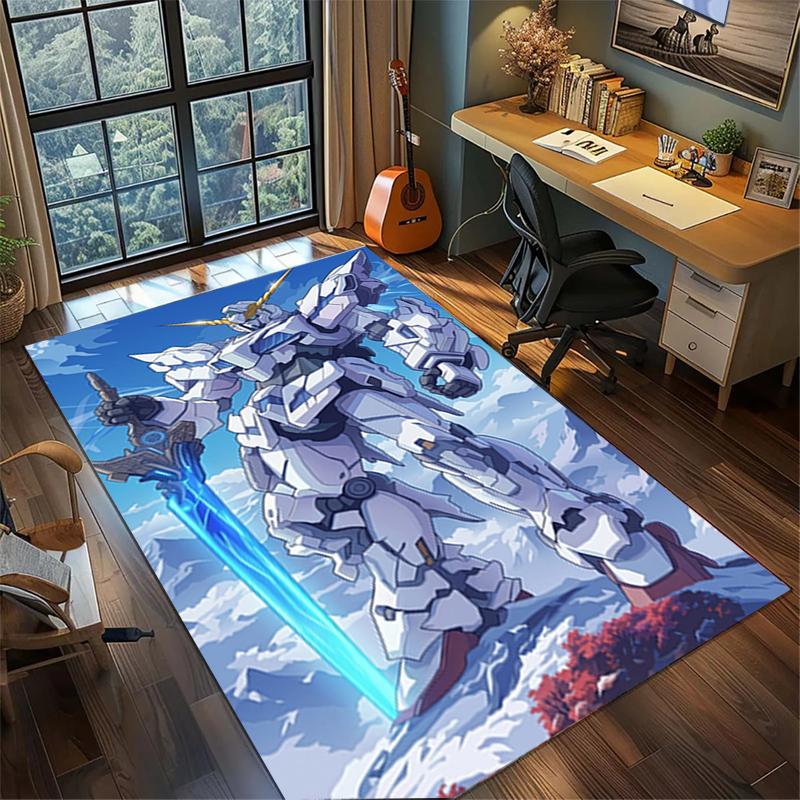 Gundam Non Slip Washable Rug Large Area Carpet Gamer Room Bedroom Home Decor