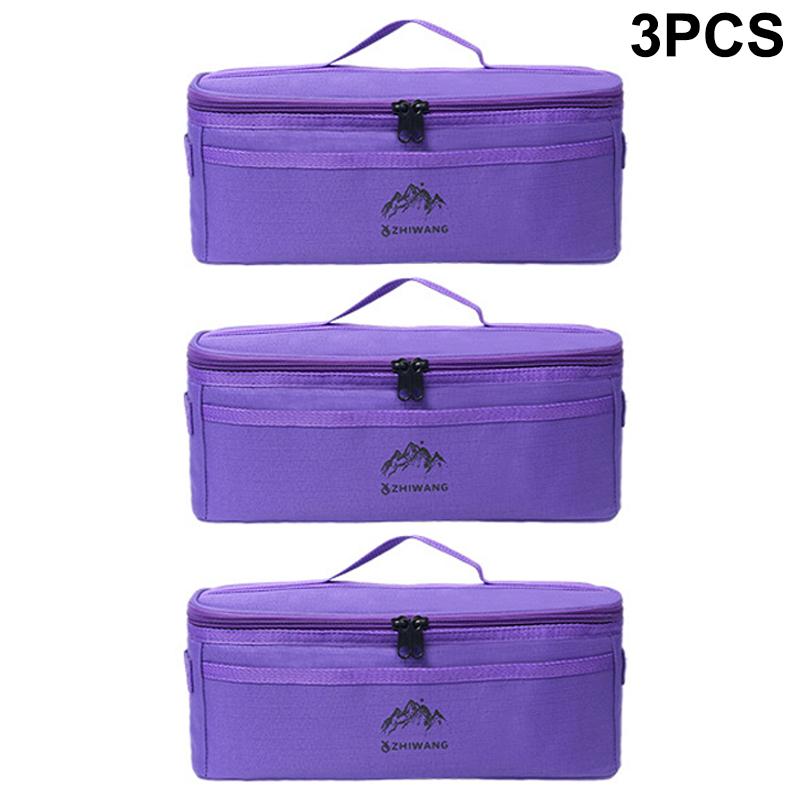 Outdoor Camping Tableware Storage Bag Large Capacity Cutlery Pouch Multi-Functional Portable Picnic Bags Waterproof Handbag