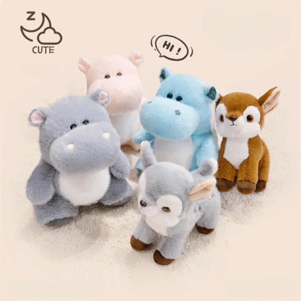 Cartoon Hippopotamus Doll 23cm/25cm Stuffed Plush Toy Hippopotamus Plush Toy Children's Gift