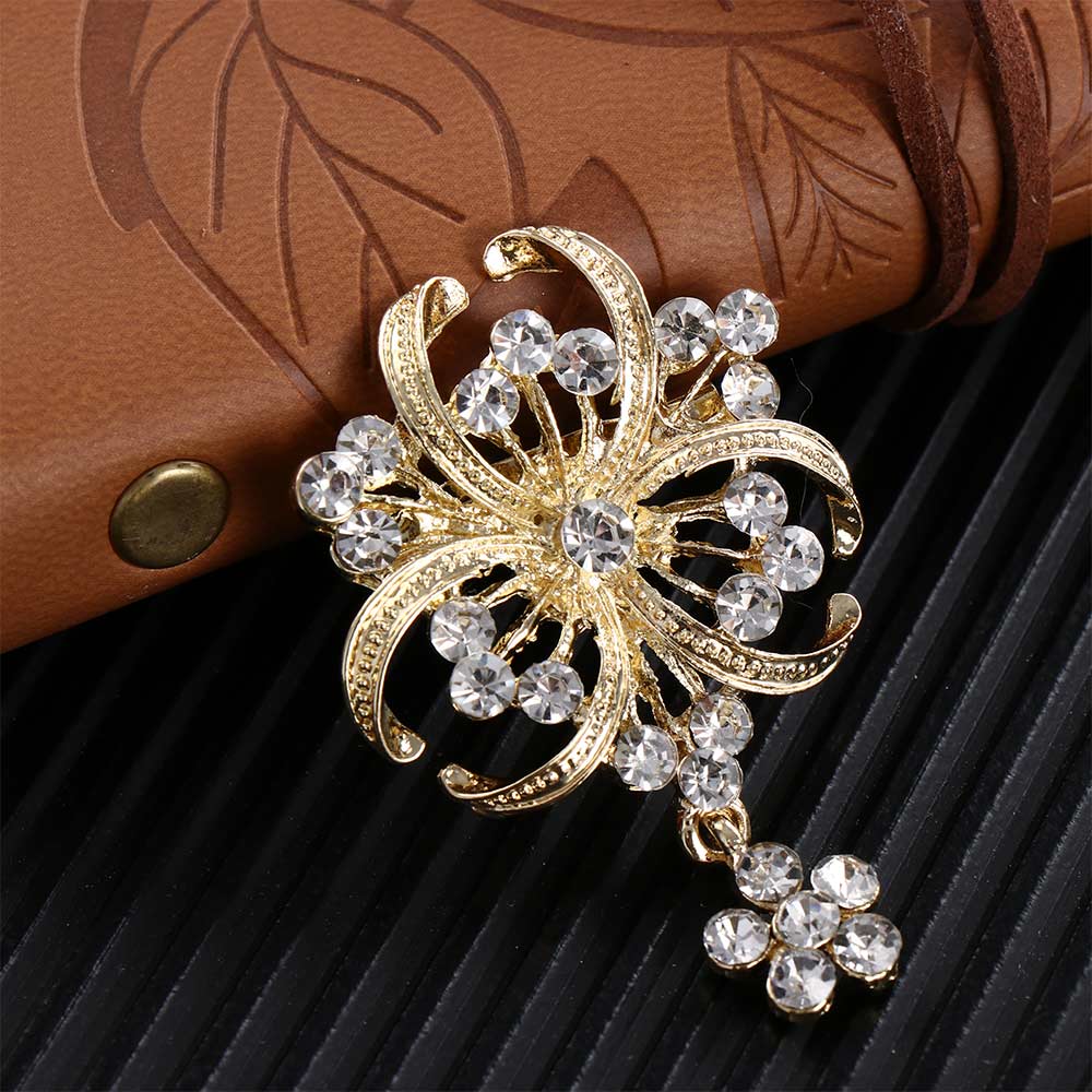 Romantic Party Drop Accessories Zinc Zinc Alloy Bridesmaid Rhinestone Prom Pins Brooches Wedding Pearl