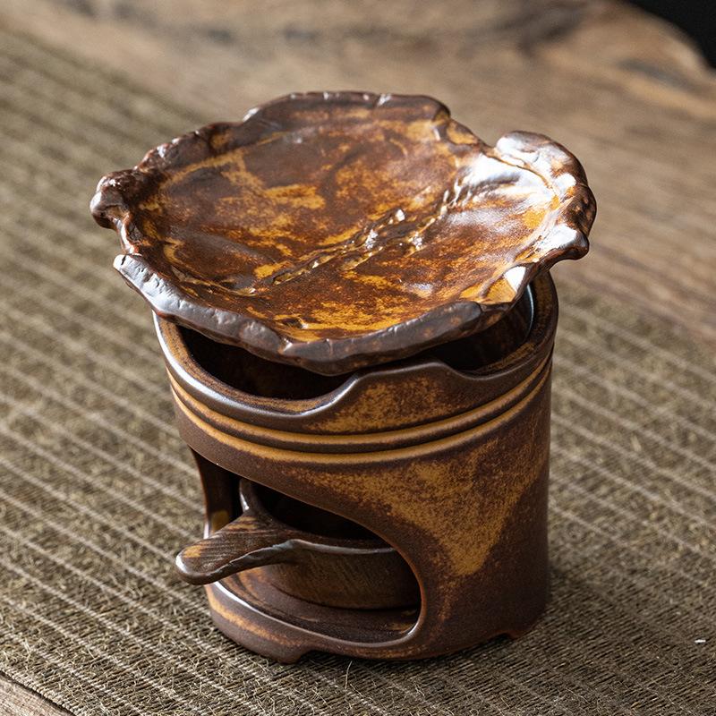 Candle Essential Oil Stove, Indoor Aroma Diffuser Tea Ceremony Tea Tray, Retro Zen-style Office and Home Decorative Item