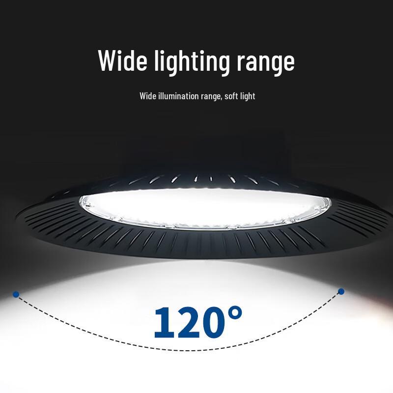 UOSU Black 150W LED UFO Waterproof Industrial High Bay Light