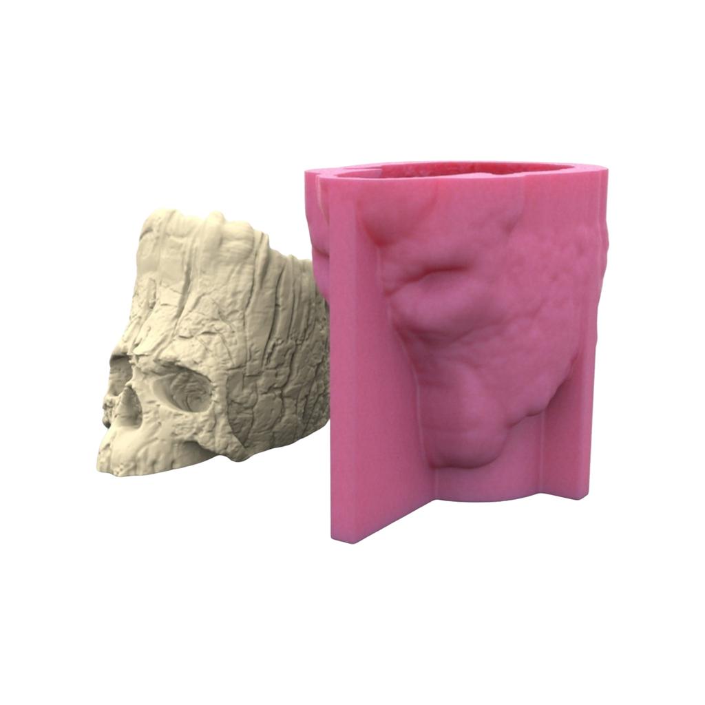 Unique Skull Silicone Planter Mold for DIY Resin Crafts and Unique Home Decor Ideal for Pen Holders or Flower Pots