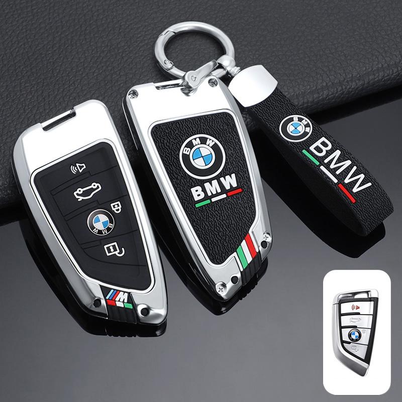 Zinc Alloy Silica Gel Car Key Case Full Cover for BMW X1 X3 X4 X5 F15 X6 F16 G30 7 Series G11 F48 F39 520 525 f30 118i 218i 320i TE8