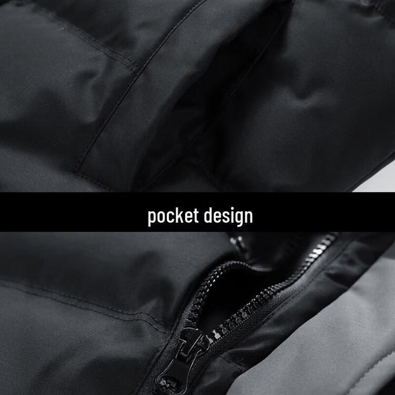 PNJ Men's Thick Warm Hooded Casual Jacket