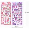Cute Sanrio 3D Crystal Stickers Aesthetic Cartoon Decoration Decals Pochacco Cinnamoroll My Melody Kuromi Relief Sticker