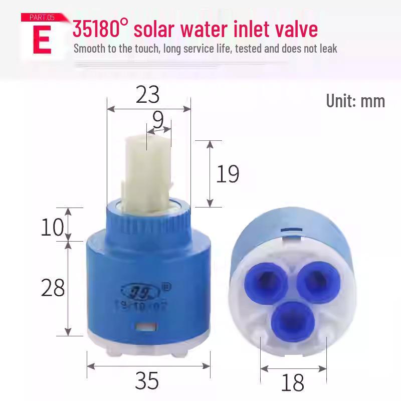 Jiujiu Ceramic Hot & Cold Mixer Faucet Cartridge Replacement (35/40)