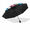 1pc Hello Kitty & Friends Automatic Opening Folding Umbrella - 8 Rib Iron Frame, Suitable for Fans, Travel, Daily Use, Gift Idea.H035