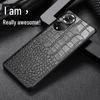 Genuine Leather Crocodile Pattern Case for Honor 60 Series