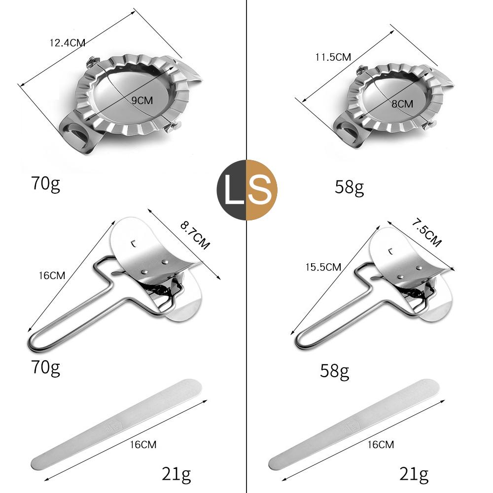 3PCS Dumpling Maker Dumpling Mould Dough Press Stainless Steel for Pie Dumpling Ravioli Pot Sticker  Kitchen Supplies