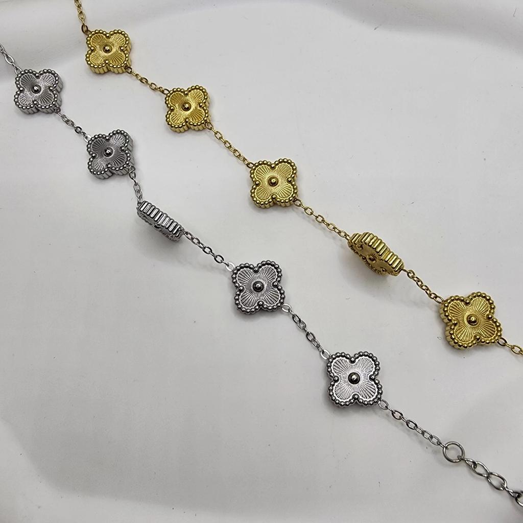 Fashion Four Leaf Clover Bracelet Premium Feeling Titanium Steel Women's Bracelet