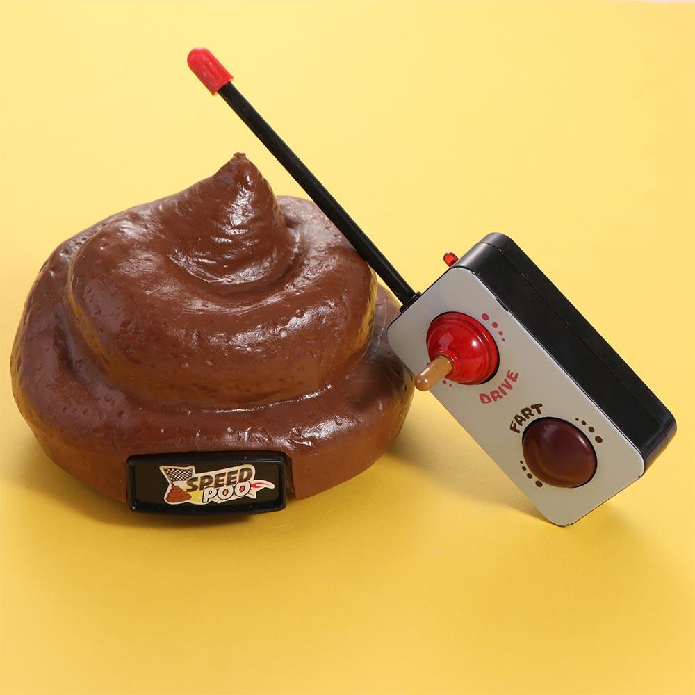 360 Rotating Remote Control Poop Fart Sound Poop Joke Toys Kids Toy Poop Trick Toy Adult Kids