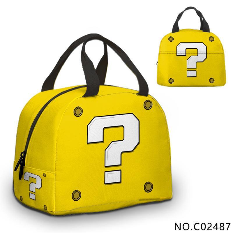 Mario Super Mario Lunch Bag Elementary School Student Insulated Lunch Box Handheld Meal Bag Ice Pack