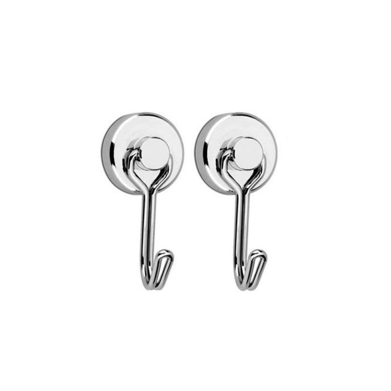 Heavy Duty Magnetic Hook Multi-Purpose Strong Neodymium Magnets Hooks For Home Kitchen Refrigerator Grill Key Cup Wreath Holder