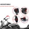 Universal Motorcycle Windshield Extension Adjustable Spoiler Clamp-On Windscreen Deflector For BMW KAWASAKI YAMAHA HONDA SUZUKI