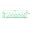 12 Position DIN Rail Mount DC Power Fuse Distribution Strip Module Terminal Block