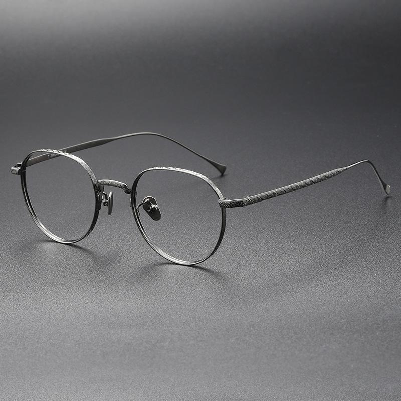Prescription Titanium Myopia Optical Frame Eyeglasses Titanium Spectacle Mens Women Spectacles Round Glasses