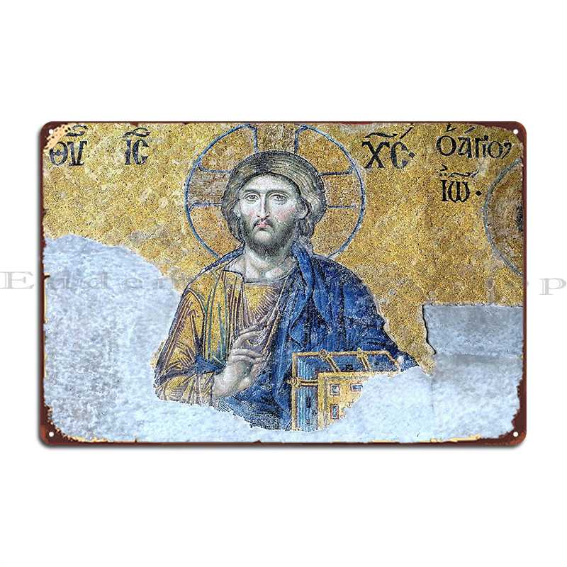 

Jesus Pantocrator Hagia Sophia Metal Plaque Poster Club Party Customize Create Designing Create Tin Sign Poster 20x30cm（7.8x11.8inch）