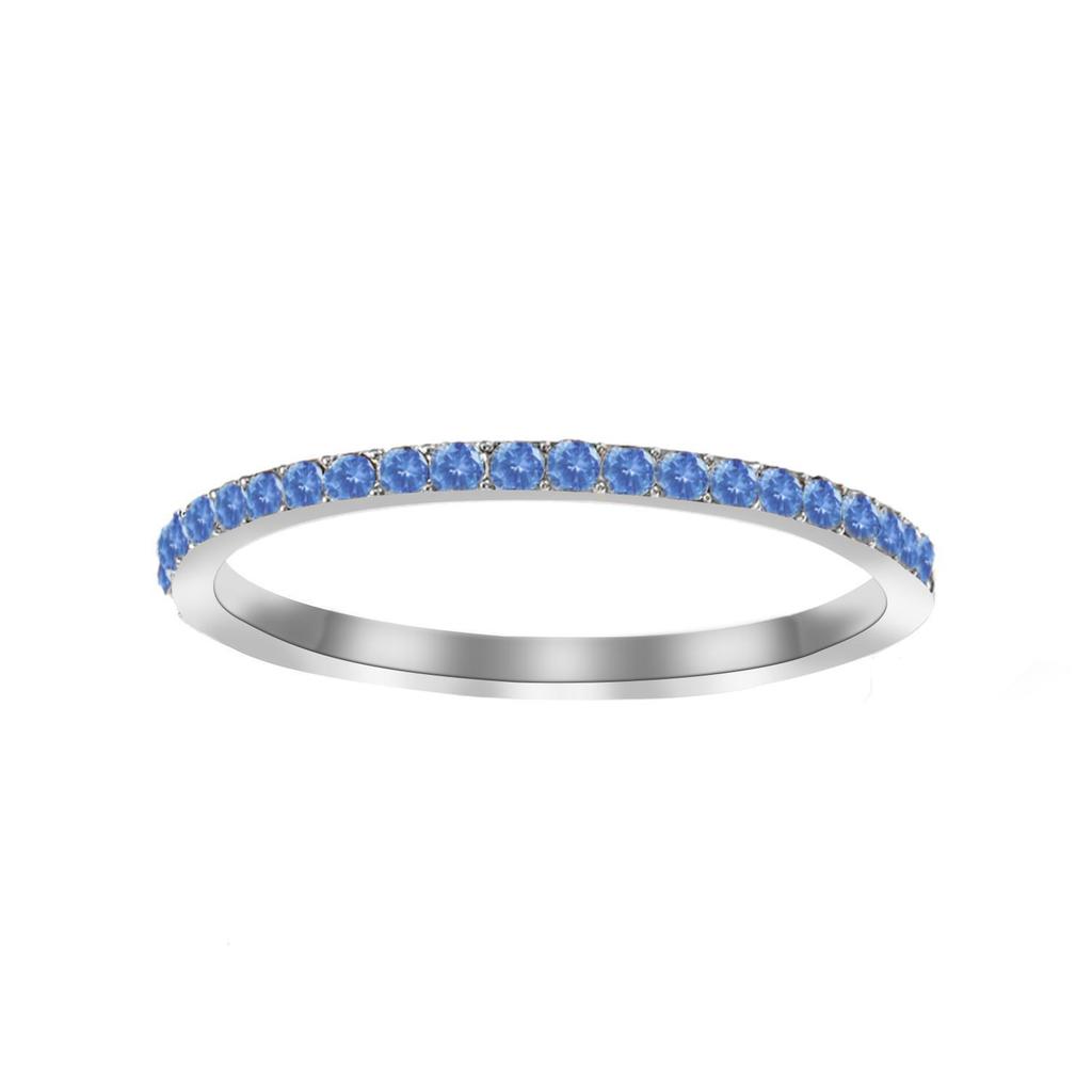 eManco European Zircon Ring: Titanium Steel Women's December Birthstone Rhinestone Finger Ring