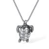 Hip Hop Necklace Men's Stainless Steel Personality Versatile Trendy Flu Turtle Titanium Jewelry