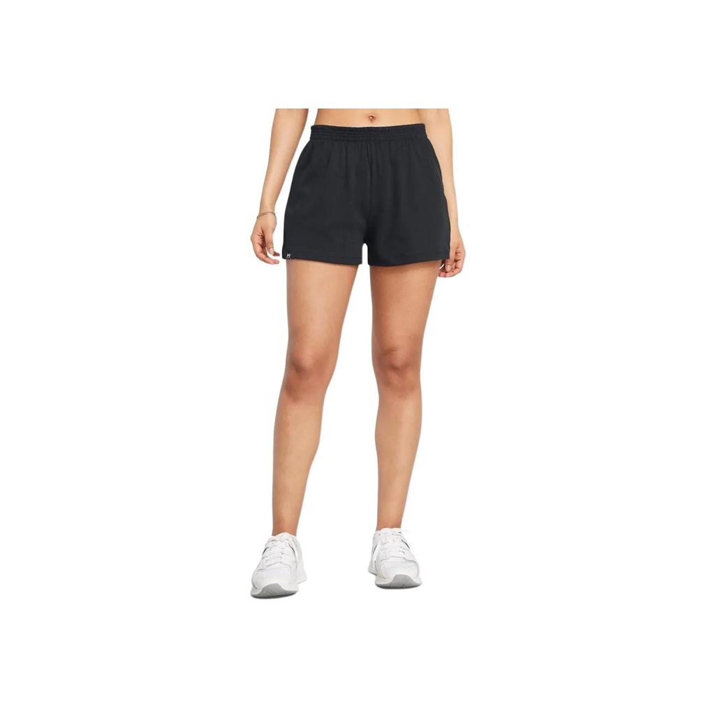 Under Armour Campus Training Loose Fit Mid Rise Solid Comfortable Sports Shorts Women shorts Black 1384205-001