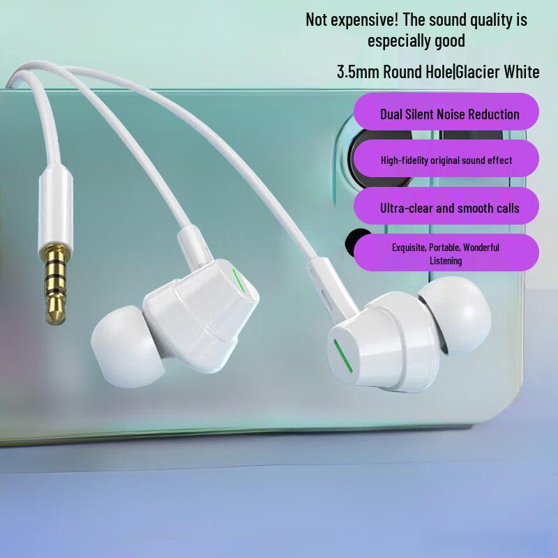 Comfortable In-Ear Wired Earphones with Mic - Long-Wear, No Ear Pressure, Type-C Compatible