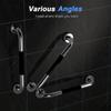 304 Stainless Steel Shower Handle with Non-Slip Silicone Grip,12/16 Inches PEnhances Bathroom Safety for Elderly & Disabled