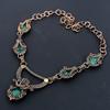 Emerald Necklace, 999 Copper Wire Wrapped Necklace Gemstone Jewelry, Handmade Necklace Amazing Jewelry, Gift For Her