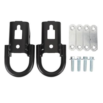 1 Pair Front Tow Hook D Ring FL3Z 17A954 C Black Heavy Duty Steel Towing Hook D Ring for Expedition 2007 To 2015
