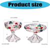 Classical Embossed Floral Glass Serving Bowl Storage Dish Tray For Dry Fruits And Centerpieces Decoration