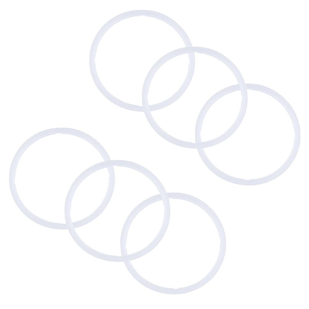 

6Pcs Bottle Seal Ring Leak Proof Water Bottle Top Lid Parts Water Bottle Top Lid Gasket for Stanley Quick FLIP GO 24-36oz Bottle білий