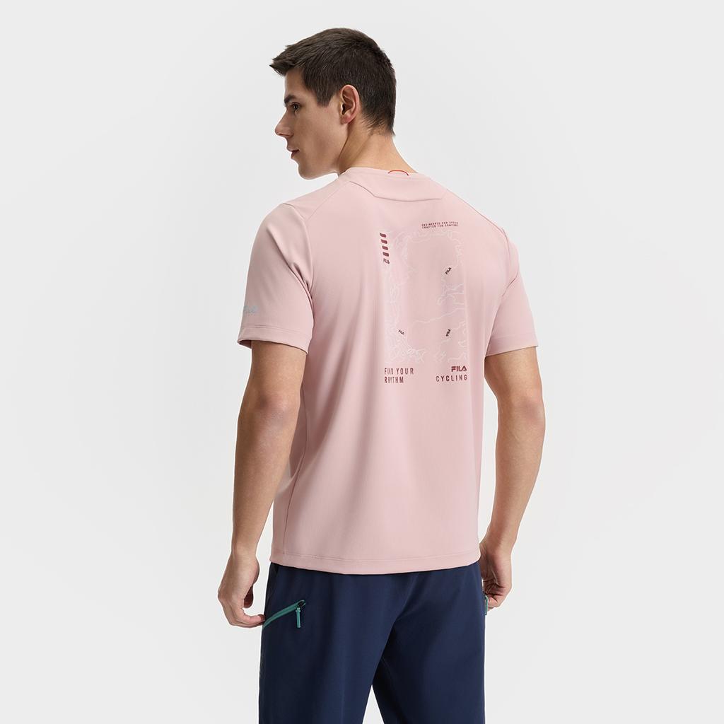New FILA CYCLING T Shirt Men's Light Plum Pink A11M528108F-PK