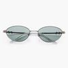 RECLOW Edelstahl Epoca Sonnenbrille Silber Grün