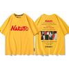 Yellow Cartoon Childrens Tshirt Naruto Xiao Organized Six Payne Anime Cotton Doublesided Printing Parentchild Casual Tshirt