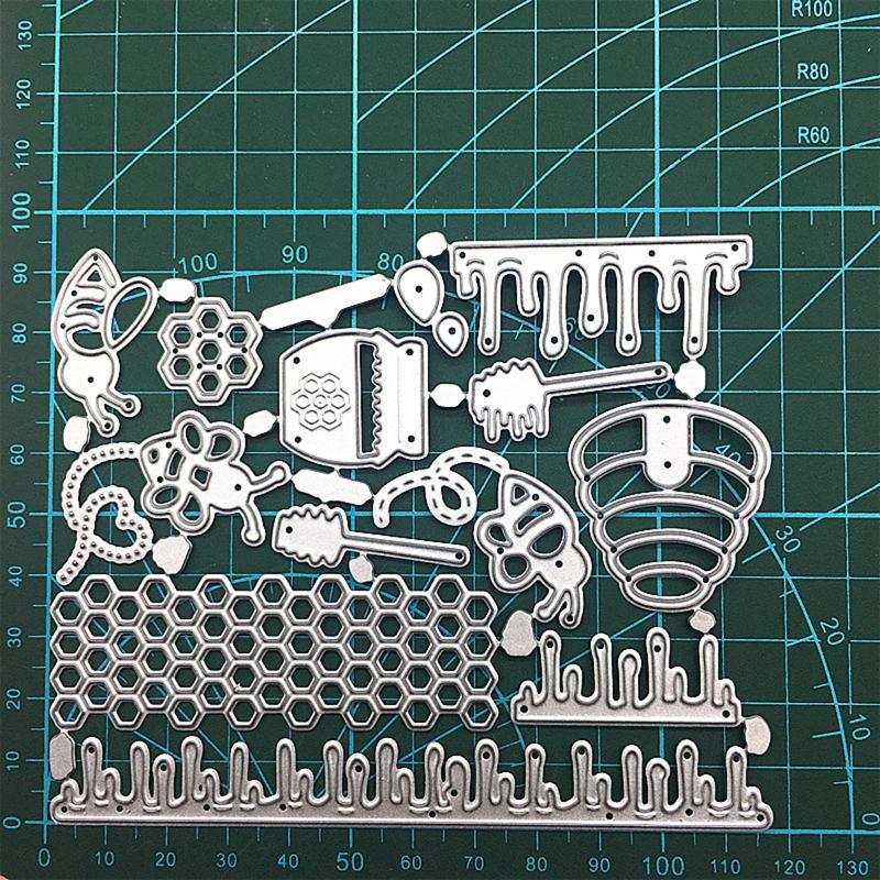 Carbon Steel Cutting Dies Handmade Crafts Projects Art Creation Supplies for Birthday Greeting Message Card